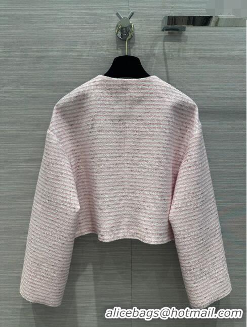 Best Luxury Chanel Tweed Jacket CH122011 Light Pink 2023