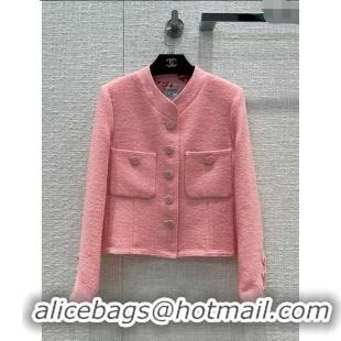 Luxury Classic Chanel Tweed Jacket CH122013 Pink 2023