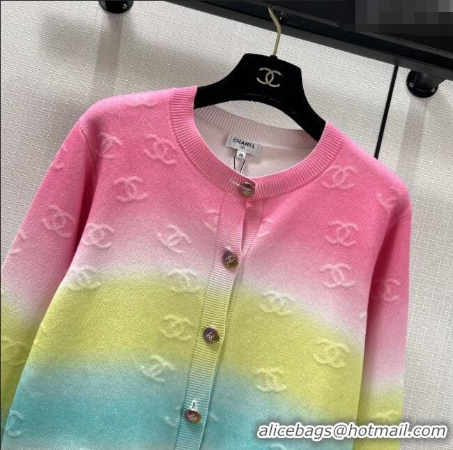 Luxurious Design Chanel Cashmere Cardigan CH122202 Multicolor 2023