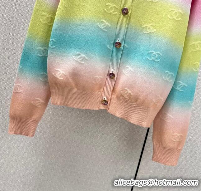 Luxurious Design Chanel Cashmere Cardigan CH122202 Multicolor 2023