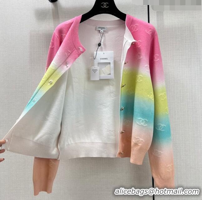 Luxurious Design Chanel Cashmere Cardigan CH122202 Multicolor 2023