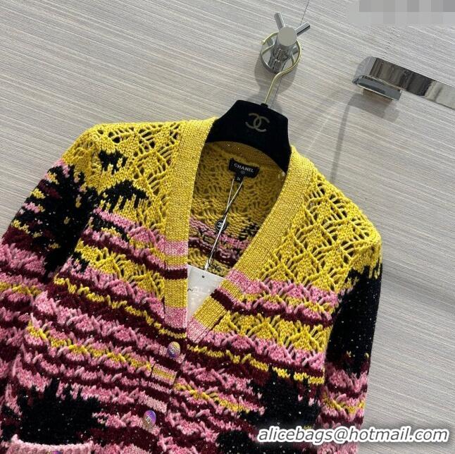 Well Crafted Chanel Wool Cardigan CH122302 Multicolor 2023