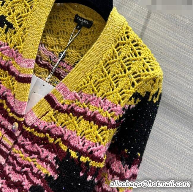 Well Crafted Chanel Wool Cardigan CH122302 Multicolor 2023