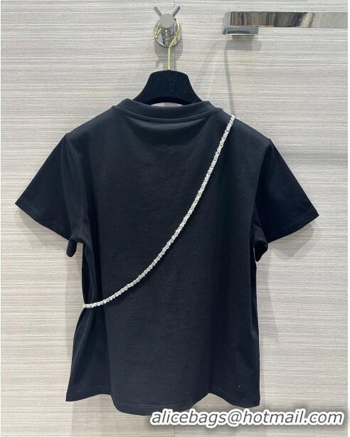 Promotional Chanel Cotton T-shirt CH122518 Black 2023