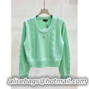 Promotional Chanel Wool Sweater CH122523 Green 2023