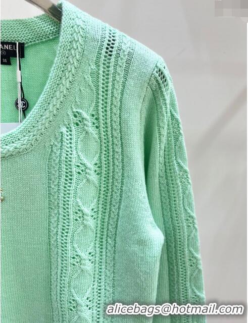 Promotional Chanel Wool Sweater CH122523 Green 2023