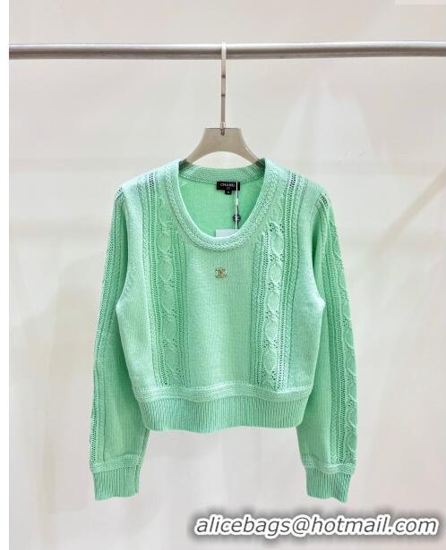 Promotional Chanel Wool Sweater CH122523 Green 2023