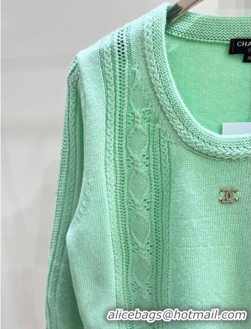 Promotional Chanel Wool Sweater CH122523 Green 2023