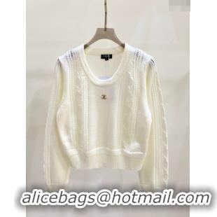 Buy Inexpensive Chanel Wool Sweater CH122524 White 2023