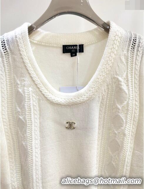 Buy Inexpensive Chanel Wool Sweater CH122524 White 2023