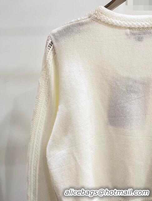 Buy Inexpensive Chanel Wool Sweater CH122524 White 2023