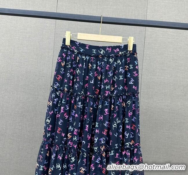 ​New Style Luxurious Chanel Skirt CH122541 Blue 2023