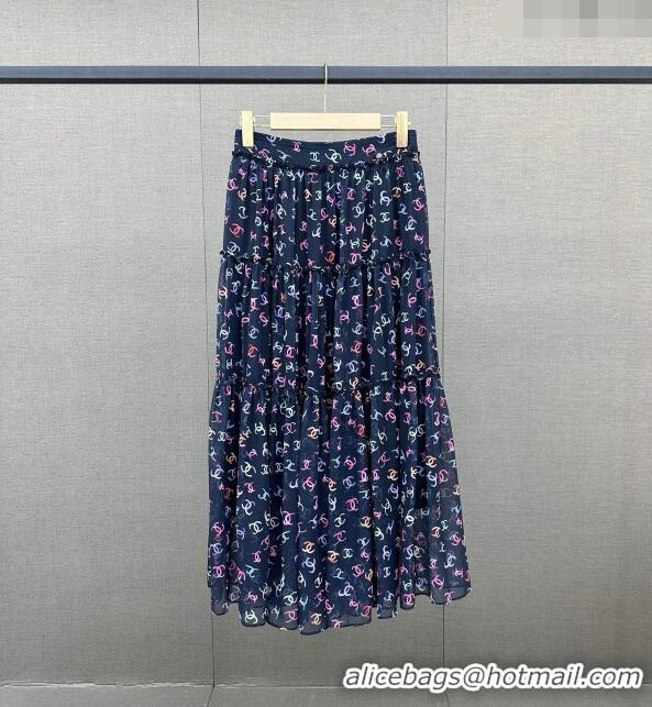 ​New Style Luxurious Chanel Skirt CH122541 Blue 2023