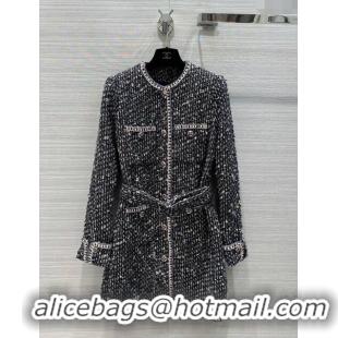 Grade Design Chanel Tweed Jacket Dress CH11038 Black 2024