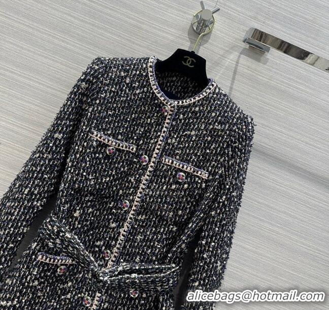 Grade Design Chanel Tweed Jacket Dress CH11038 Black 2024