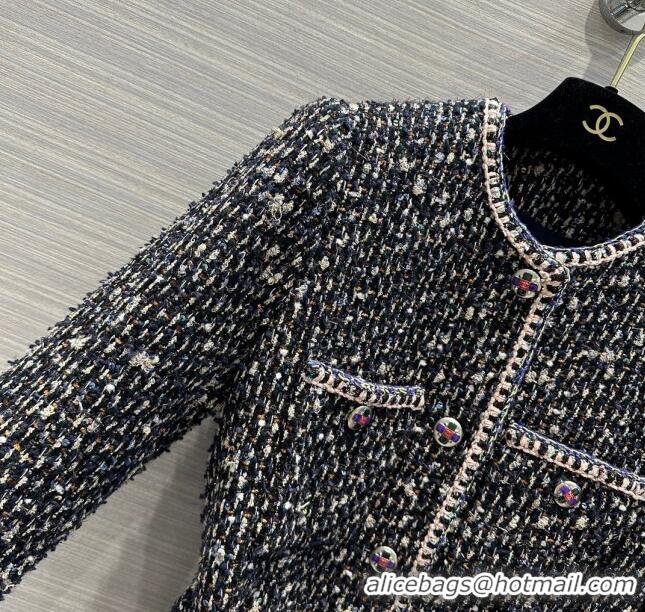 Grade Design Chanel Tweed Jacket Dress CH11038 Black 2024