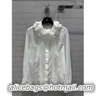 Most Popular Chanel Shirt CH11226 White 2024