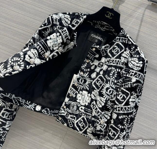 Well Crafted Chanel Coco Neige Padded Jacket CH11911 Black 2024