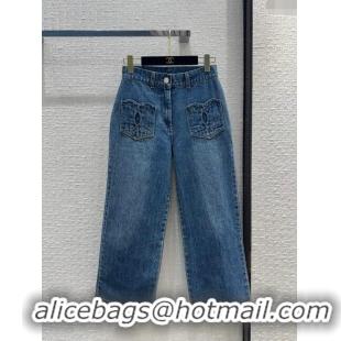 Famous Brand Chanel Coco Denim Jeans CH12214 Blue 2024