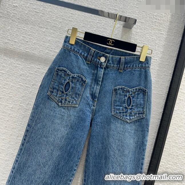 Famous Brand Chanel Coco Denim Jeans CH12214 Blue 2024