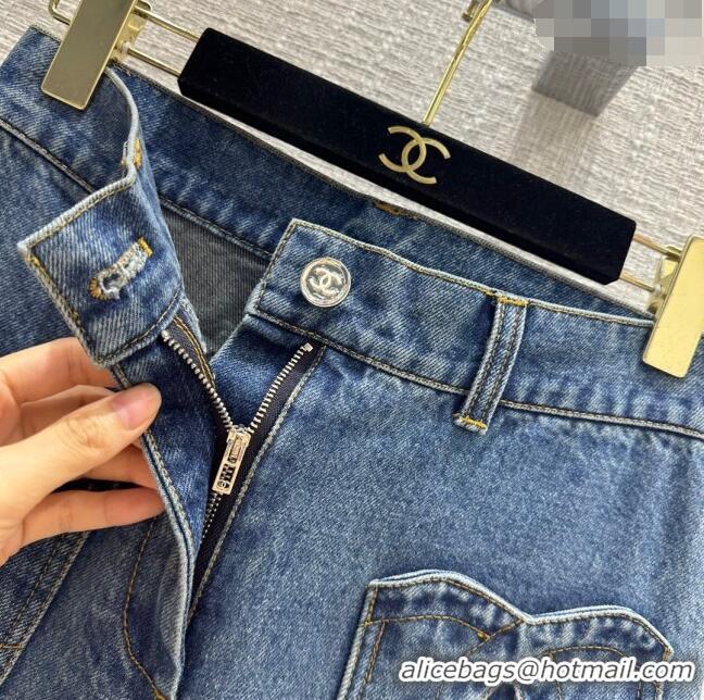 Famous Brand Chanel Coco Denim Jeans CH12214 Blue 2024