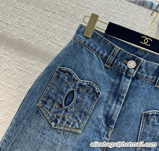 Famous Brand Chanel Coco Denim Jeans CH12214 Blue 2024