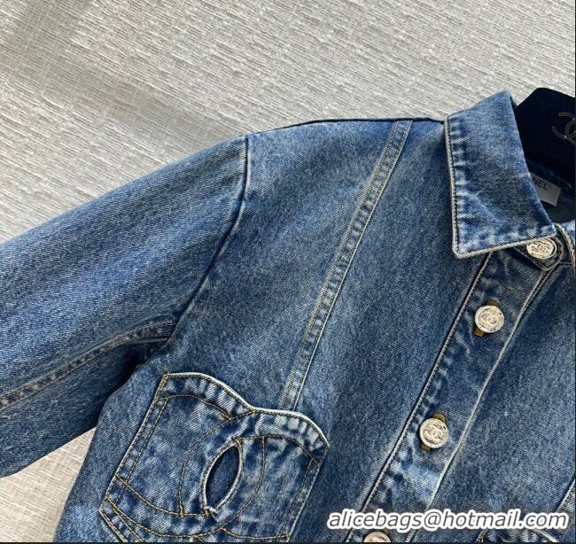 Market Sells Chanel Coco Denim Jacket CH12212 Blue 2024