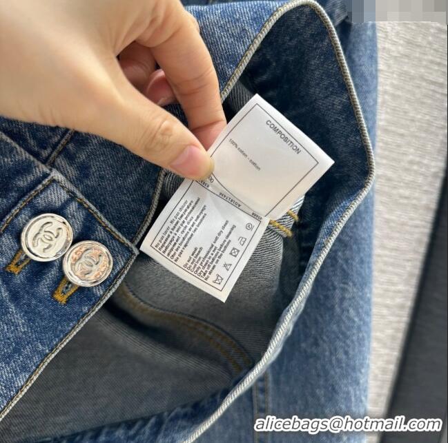 Market Sells Chanel Coco Denim Jacket CH12212 Blue 2024