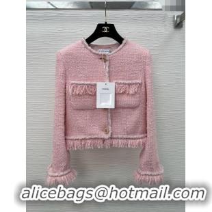 Famous Brand Chanel Tweed Jacket CH022313 Pink 2024