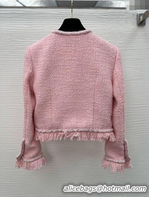 Famous Brand Chanel Tweed Jacket CH022313 Pink 2024