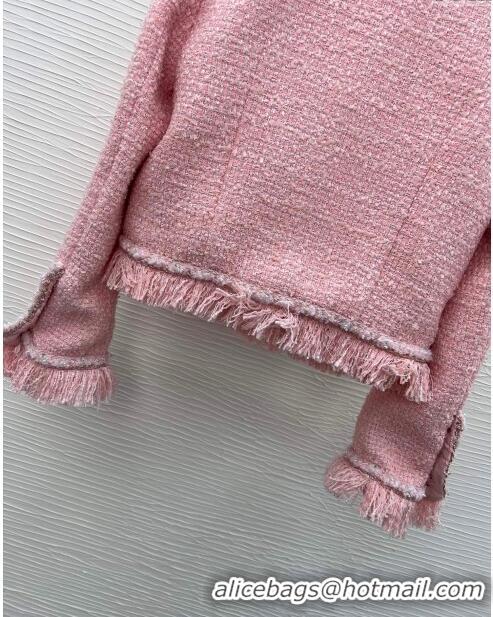 Famous Brand Chanel Tweed Jacket CH022313 Pink 2024