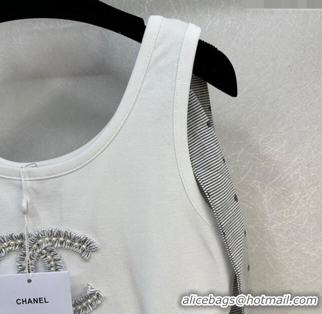 ​Top Grade Chanel Cotton Vest CH022314 White 2024