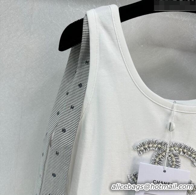 ​Top Grade Chanel Cotton Vest CH022314 White 2024