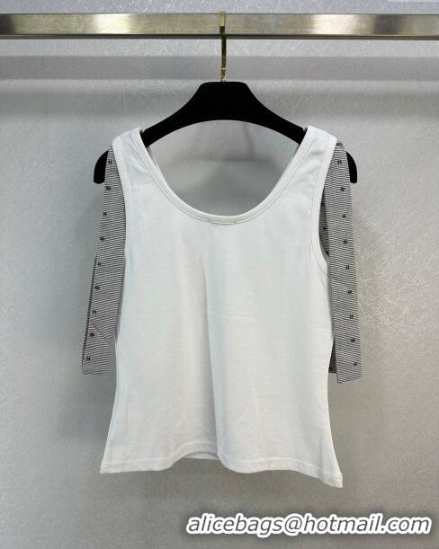 ​Top Grade Chanel Cotton Vest CH022314 White 2024