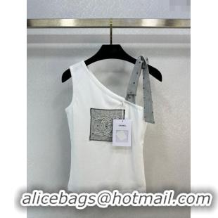 Top Quality Chanel Cotton Vest CH022315 White 2024