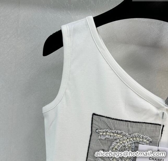 Top Quality Chanel Cotton Vest CH022315 White 2024