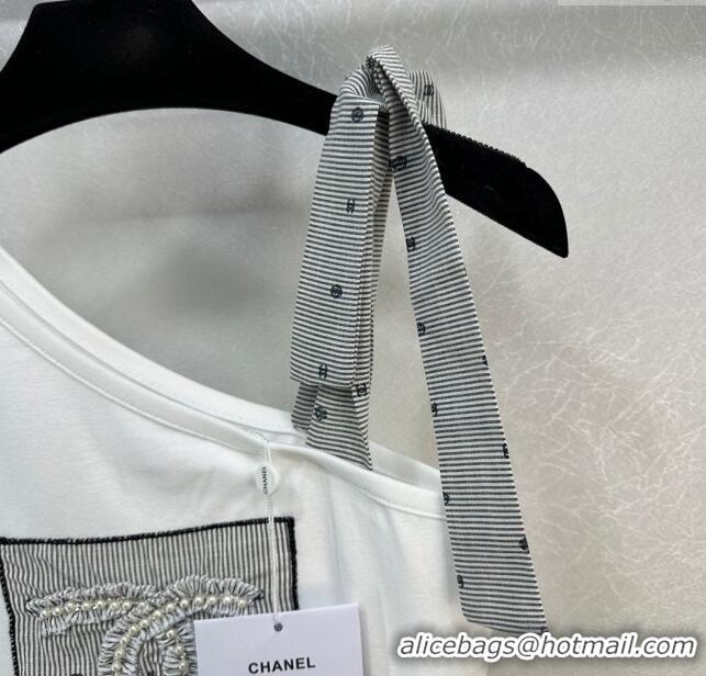 Top Quality Chanel Cotton Vest CH022315 White 2024