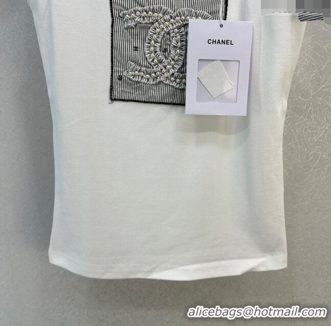 Top Quality Chanel Cotton Vest CH022315 White 2024