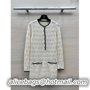 Good Product Chanel Wool Dress CH022316 White 2024