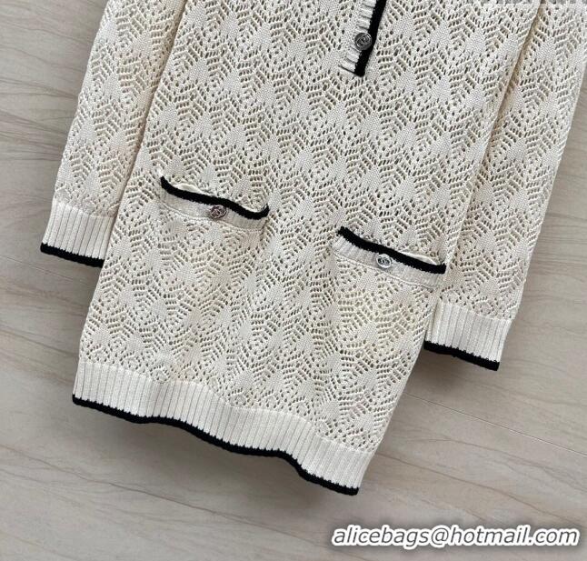 Good Product Chanel Wool Dress CH022316 White 2024