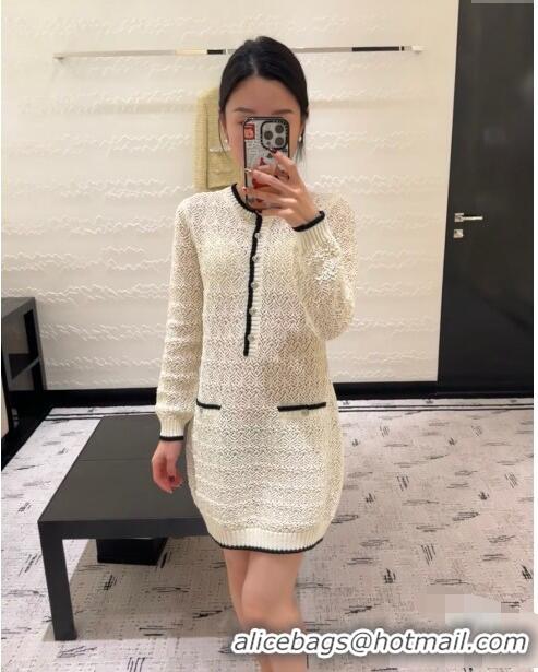 Good Product Chanel Wool Dress CH022316 White 2024