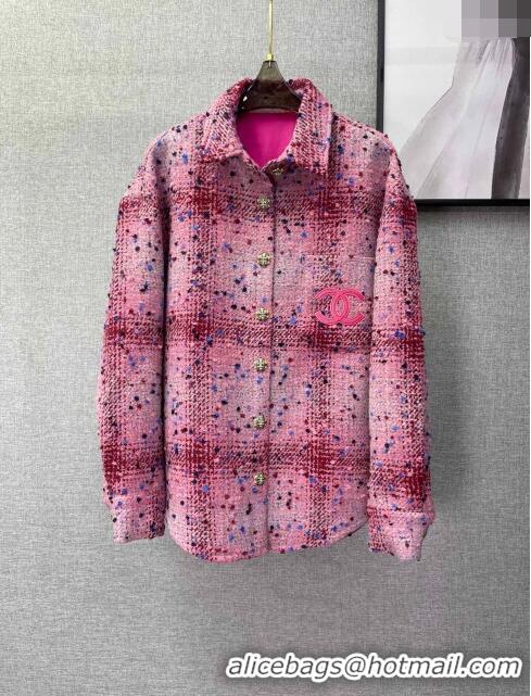 ​Well Crafted Chanel Tweed Jacket CH022634 Pink 2024