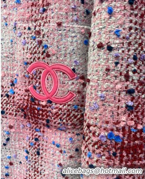 ​Well Crafted Chanel Tweed Jacket CH022634 Pink 2024