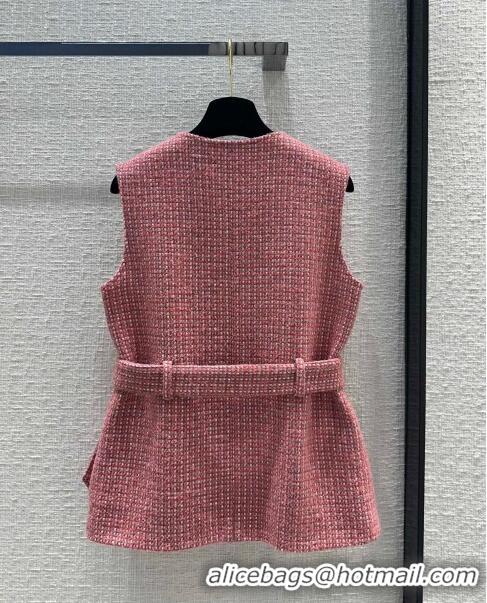 Top Quality Chanel Tweed Vest CH030705 Pink 2024