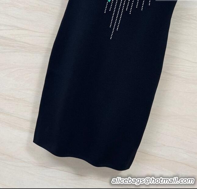 Buy Cheap Balmain Knit Dress with Crystal B030816 Black 2024