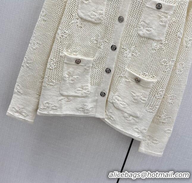 ​Good Taste Chanel Knit Cardigan CH030817 White 2024