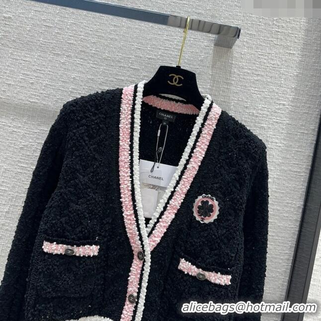 Best Price Chanel Knit Cardigan CH031113 Black 2024