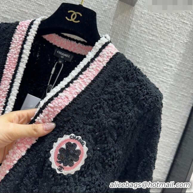 Best Price Chanel Knit Cardigan CH031113 Black 2024