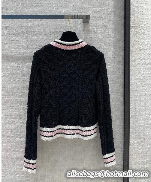 Best Price Chanel Knit Cardigan CH031113 Black 2024