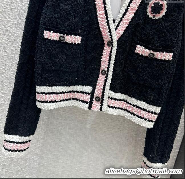 Best Price Chanel Knit Cardigan CH031113 Black 2024